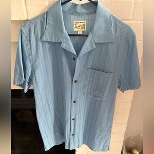 Tecovas Men's Light Blue Casual Button Down Shirt